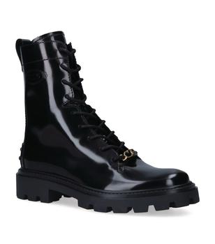 推荐Leather Patent Gomma Pesante Boots商品