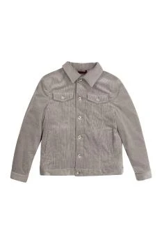 Brunello Cucinelli | Brunello Cucinelli 男童夹克 BQ435O948CCVP88 灰色,商家Beyond Moda Europa Luxury,价格¥9026