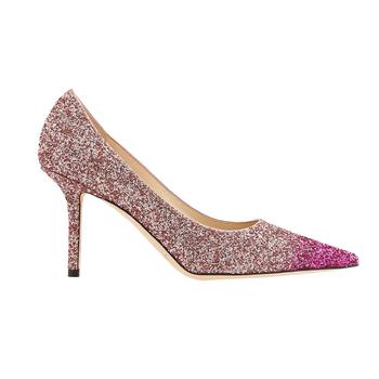 商品Jimmy Choo | Ladies Fucshia/Candy Pink Love 85 Horizon Glitter Pumps,商家Jomashop,价格¥2324图片
