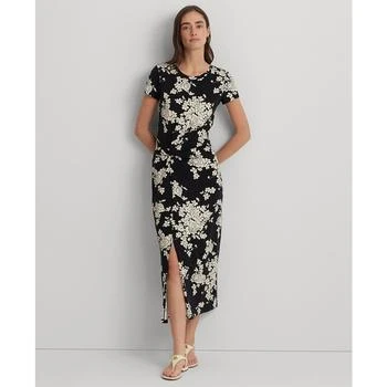 Lauren Ralph Lauren Women's Floral Jersey Twist-Front Midi Dress