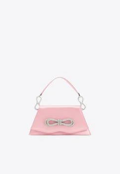 推荐Samantha Double-Bow Satin Top Handle Bag商品