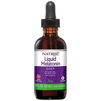 Natrol | Melatonin 1mg Liquid, Sleep Support Berry,商家Walgreens,价格¥67