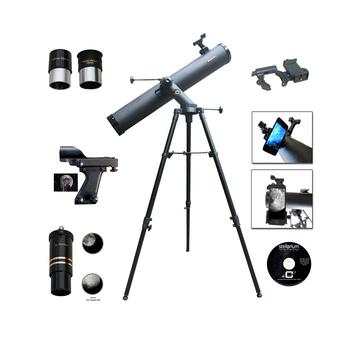 商品Cosmo Brands | Cassini 1000 X 120mm Astronomical Tracker Mount Telescope and Smartphone Adapter,商家Macy's,价格¥3585图片