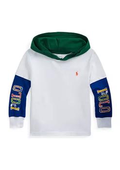 商品Ralph Lauren | Boys 4-7 Logo Cotton Jersey Hooded T-Shirt,商家Belk,价格¥176图片