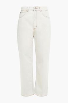 sandor衣服, Sandro | Zebran printed bleached high-rise straight-leg jeans商品图片 4.4折