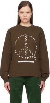 推荐Brown Peaceful Path Long Sleeve T-Shirt商品