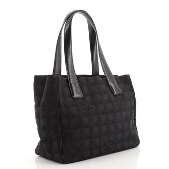 chanel包, [二手商品] Chanel | Chanel Travel Line Tote Nylon Small Black商品图片 5折