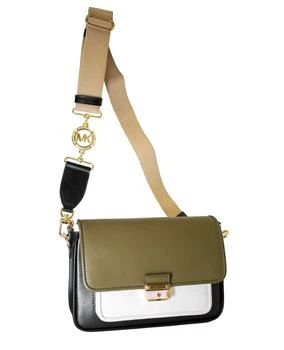 推荐Michael Kors Brandshaw Medium Color-Block Leather Women's Crossbody Bag 30T1G2BM2L-315商品