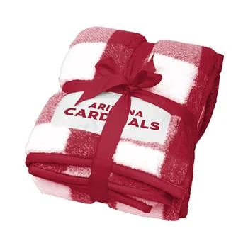 Logo Brands | Arizona Cardinals 50'' x 60'' Buffalo Check Frosty Fleece Blanket,商家Macy's,价格¥417