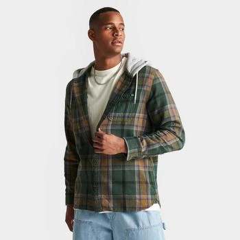 Vans | Vans Lopes Long-Sleeve Hooded Flannel Shirt,商家Finish Line,价格¥222