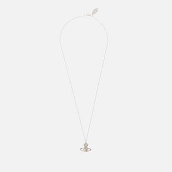 商品Vivienne Westwood Porfino Bas Relief Silver-Tone Brass and Crystal Pendant图片