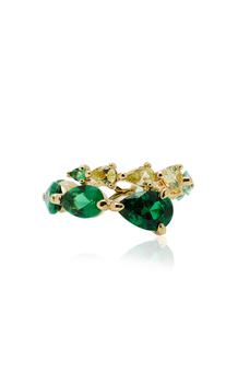 商品Anabela Chan | Anabela Chan - 18K Gold Vermeil Emerald Nova Coil Ring - Green - US 7 - Moda Operandi - Gifts For Her,商家Moda Operandi,价格¥11297图片