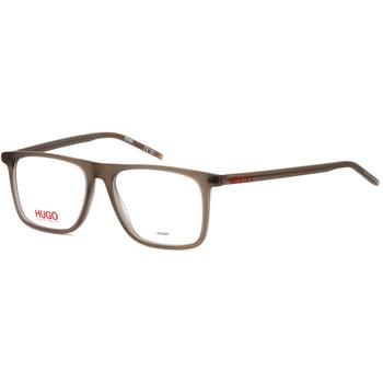 推荐Hugo Boss Mens Brown Square Eyeglass Frames HG105704IN0054商品