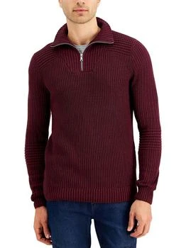 INC International | Mens Cable Knit Quarter-Zip Pullover Sweater 3.8折