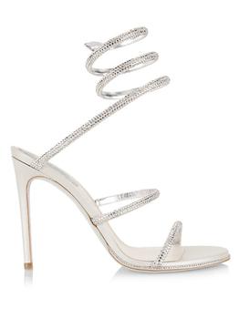 Rene Caovilla | Cleo Crystal-Embellished Wrap Sandals商品图片,