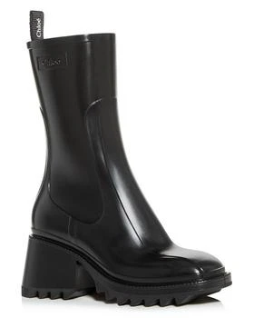 Chloé | Women's Betty Block Heel Platform Rain Boots,商家Bloomingdale's,价格¥3720