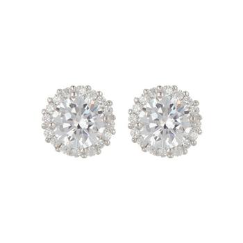 商品ADORNIA | Adornia  Swarovski Crystal Halo Earrings silver,商家Premium Outlets,价格¥322图片