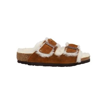 Birkenstock | Arizona Shearling Suede Leather Footbed Sandals (Little Kid/Big Kid),商家SHOEBACCA,价格¥480