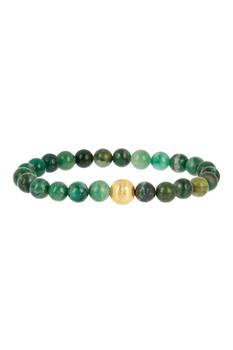 商品18K Matte Gold Multi Jade Bracelet图片
