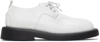 Marsèll | White & Black Polished Gomme Gommello Derbys商品图片,独家减免邮费