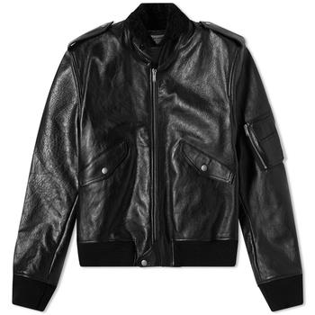 圣罗兰皮衣, Yves Saint Laurent | Saint Laurent Leather Shearling Bomber Jacket商品图片 