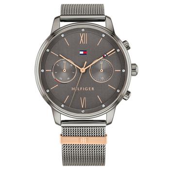 tommy hilfiger手表, Tommy Hilfiger | Women's Gunmetal Stainless Steel Mesh Bracelet Watch 38mm商品图片 6折