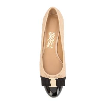 菲拉格慕芭蕾鞋女鞋, Salvatore Ferragamo | SALVATORE FERRAGAMO 拼色女士中跟鞋 01-M832-702227商品图片 独家减免邮费