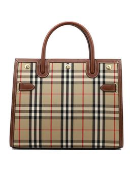 美国burberry tote, Burberry | Burberry Title Vintage Check Small Tote Bag商品图片 7.6折