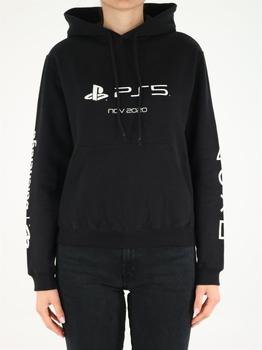巴黎世家卫衣精选, Balenciaga | PlayStation™ Fitted Hoodie black商品图片 5.4折