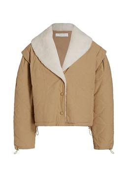 推荐Nadine Shearling-Trim Jacket商品