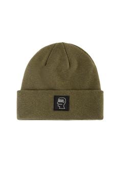 推荐Logo Head Hats In Green Cotton商品
