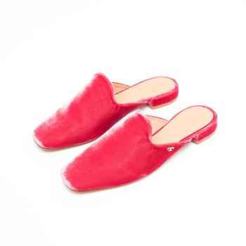 tory burch鞋, Tory Burch | TORY BURCH Loafers carlotta slide leather pink商品图片 7.7折