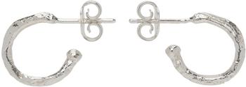 商品Alighieri | Silver 'The Morning Hour' Hoop Earrings,商家SSENSE,价格¥1345图片