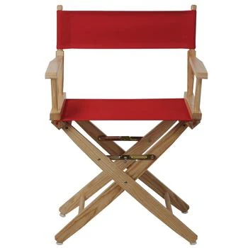 American Trails | Extra-Wide Premium 18"  Directors Chair Natural Frame W/Red Color Cover,商家Premium Outlets,价格¥705