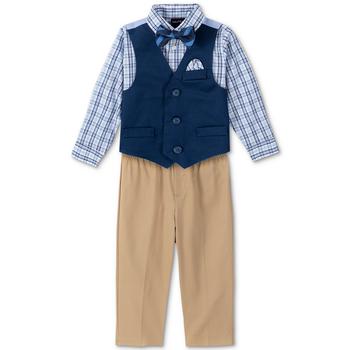 Nautica | Baby Boys Shirt, Solid Twill Vest, Pants & Bowtie Set商品图片,7折×额外8折, 独家减免邮费, 额外八折