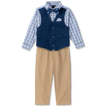Nautica | Baby Boys Shirt, Solid Twill Vest, Pants & Bowtie Set,商家Macy's,价格¥206