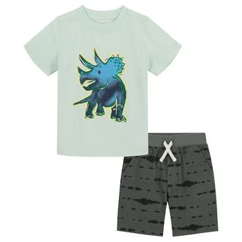KIDS HEADQUARTERS | Big Boys Rhino Jersey T-shirt and Printed French Terry Shorts, 2 Piece Set 6折×额外8折, 额外八折