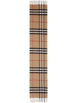 推荐BURBERRY - Check Motif Cashmere Scarf商品