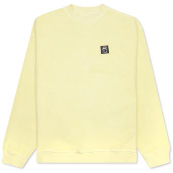 Brain Dead | Brain Dead Reverse Fleece Crewneck Sweatshirt - Yellow商品图片,8折×额外8.5折, 额外八五折