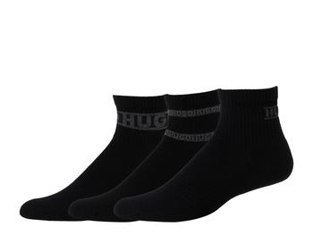 Hugo Boss | 3-Pack HUGO Rib Logo Crew Socks商品图片,独家减免邮费