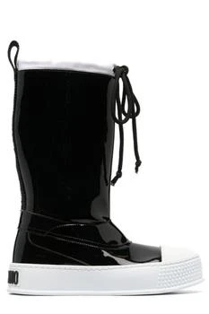 Moschino | Moschino Drawstring Glossy Boots 5.6折起