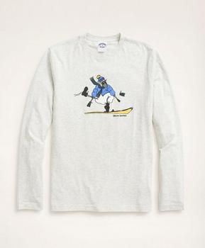 Brooks Brothers | Henry Snowboarding Long-Sleeve  Graphic T-Shirt商品图片,2.8折