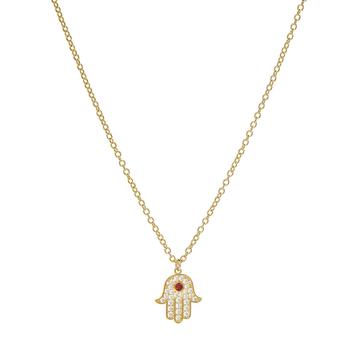 商品Rivka Friedman | Hamsa Crystal Center Necklace,商家Lord & Taylor,价格¥852图片