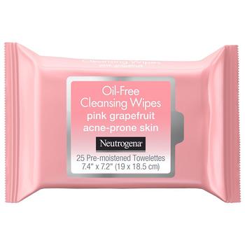 商品Neutrogena | Oil-Free Cleansing Wipes Pink Grapefruit,商家Walgreens,价格¥65图片