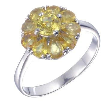 Vir Jewels | Sterling Silver Yellow Sapphire Ring (1.85 CT),商家Premium Outlets,价格¥488