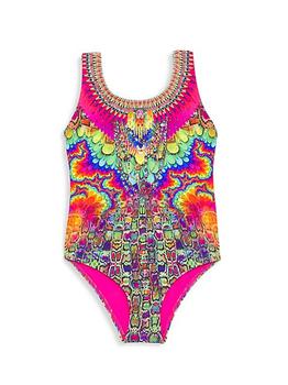 Camilla | Little Girl's & Girl's Hyped Up One-Piece Swimsuit商品图片,