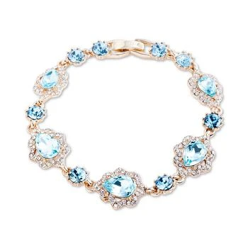 MARCHESA | Gold-Tone Round & Pear-Shape Crystal Flex Bracelet,商家Macy's,价格¥506