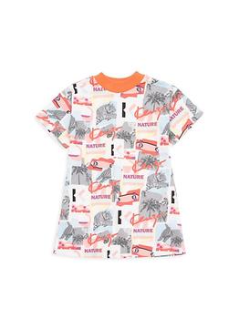 Kenzo | Little Girl's & Girl's Collage Print T-Shirt Dress商品图片,5折