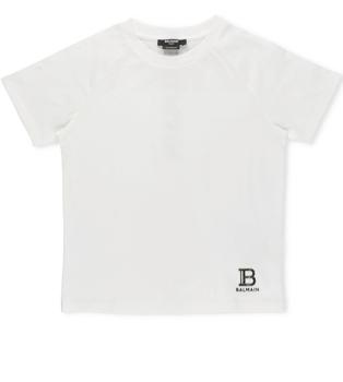 Balmain | Balmain Kids Logo Printed Crewneck T-Shirt商品图片,8.1折起