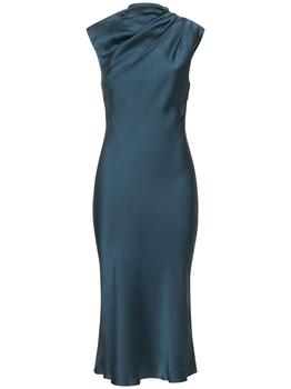推荐Samantha Silk Satin Midi Dress商品